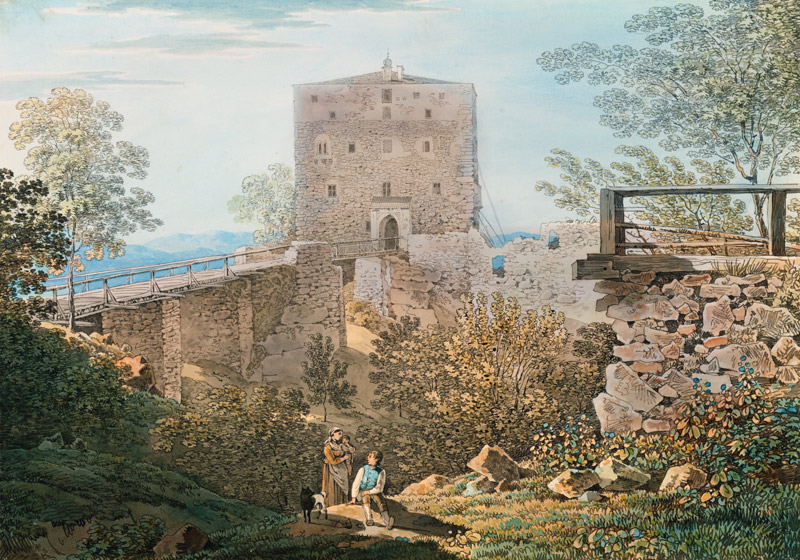 Die Ruine Saldenburg von Max Joseph Wagenbauer