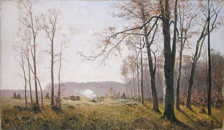 A Clearing in an Atumnal Wood von Max Kuchel