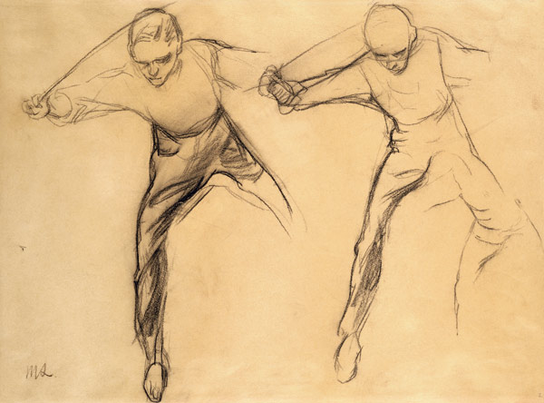 Two male figures von Max Liebermann