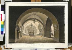 Das Interieur der Grabeskirche auf dem Golgota 1821