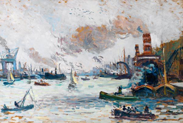 Der Hafen von Rotterdam Um 1907/08