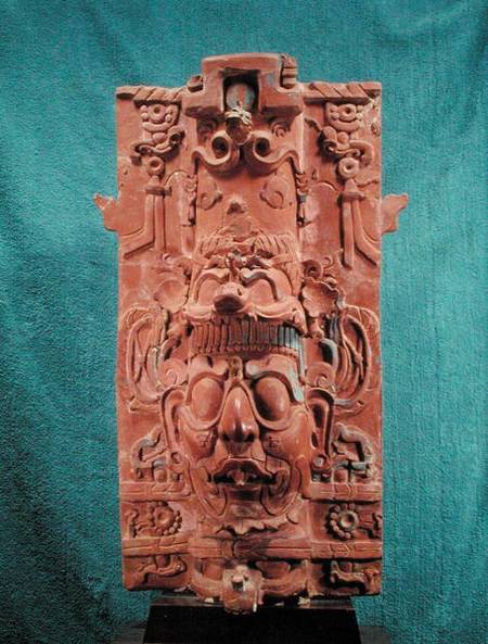 Toniatuh, the Sun God, from the Temple of the Cross, Palenque, Maya Classic Period von Mayan