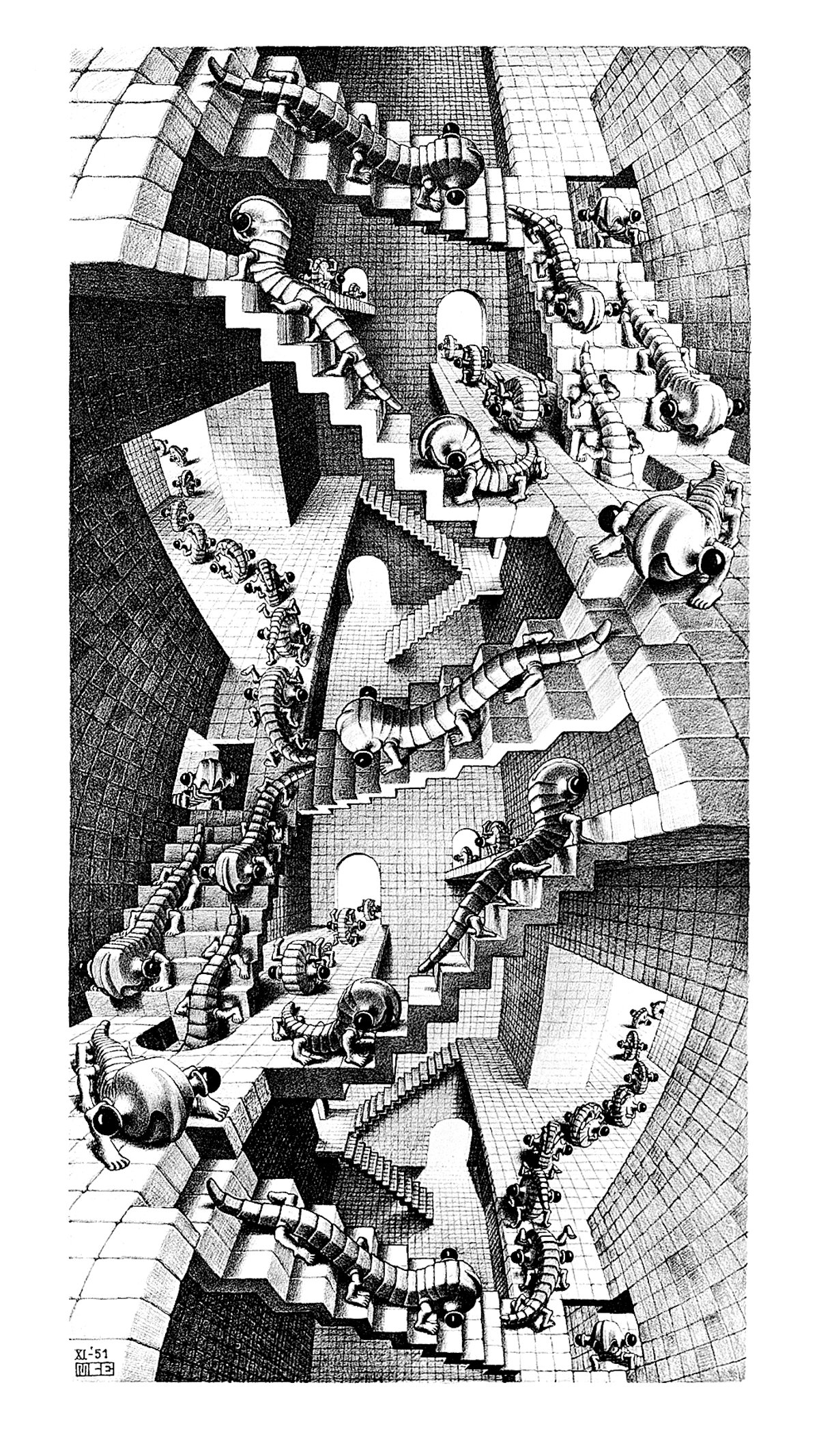 Treppenhaus  - (ESE-28) von M.c. Escher