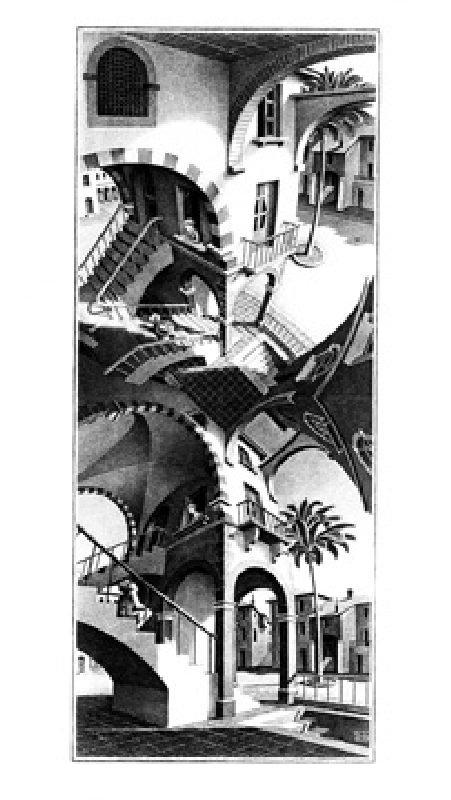 Oben und Unten - (ESE-10) von M.c. Escher