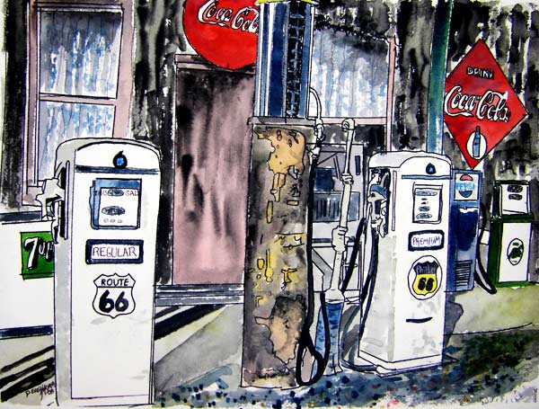 Route 66 Gas Station von Derek McCrea