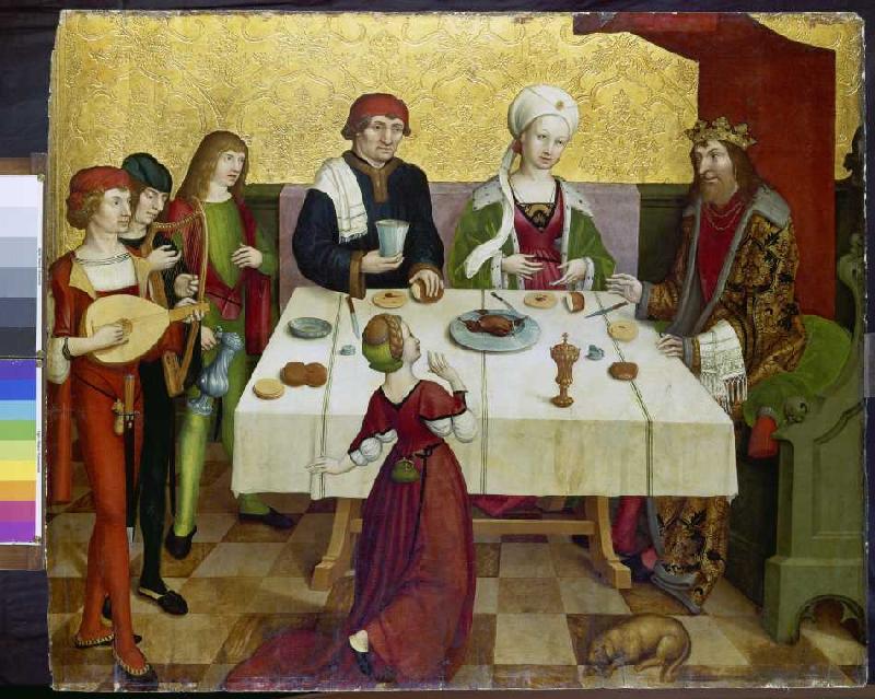 Das Gastmahl des Herodes. von Meister (Berner 'mit der Nelke')