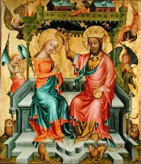 The Crowning of the Virgin, from the right wing of the Buxtehude Altar 1400-10