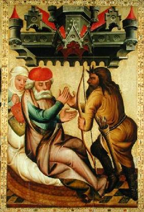 Isaac and Esau from the High Altar of St. Peter's in Hamburg, the Grabower Altar 1383