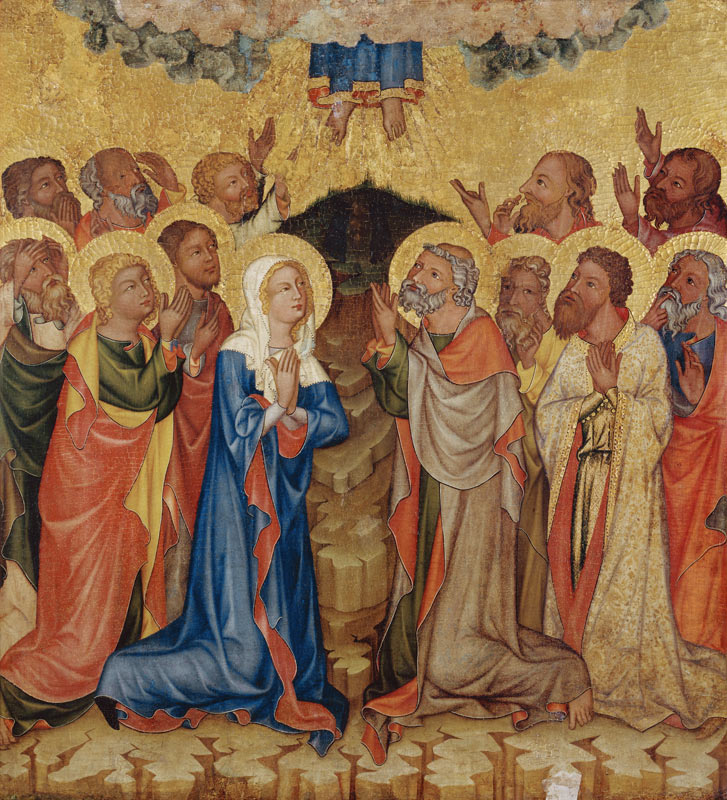 Die Himmelfahrt Christi. von Meister d.Altars von Hohenfurth