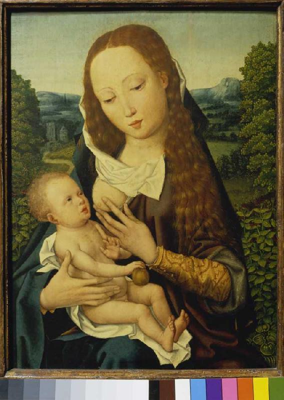 Maria mit dem Kinde (Südniederländisch) von Meister der Magdalenen-Legende