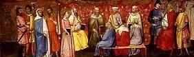 Die hl. Katharina von Alexandra bei der Diskussion mit den Philosophen vor Kaiser Maxentius
