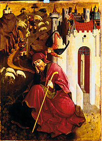 Die Klagen des hl. Joachim. von Meister des Altars von Berzenke