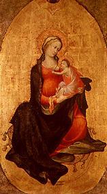 Maria mit dem Kind. von Meister des Bambino Vispo
