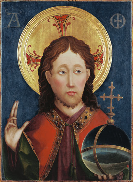 Christus als Salvator Mundi von Meister (Mittelrheinischer)