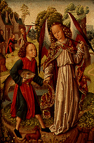 Tobias und der Engel von Meister (Niederländischer)