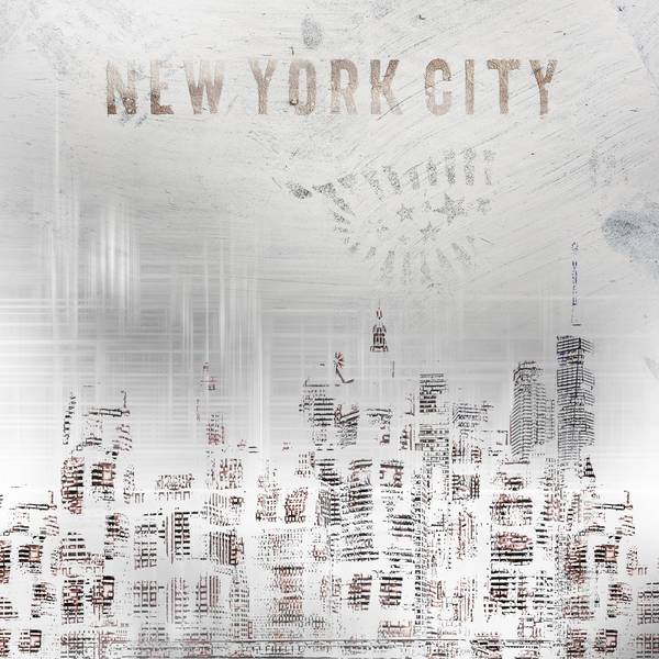 MODERNE KUNST New York City Skylines  von Melanie Viola