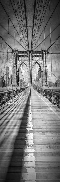 NEW YORK CITY Brooklyn Bridge | Panorama vertikal von Melanie Viola