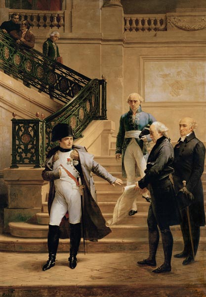 Napoleon I (1769-1821) in the Palais Royal Received by the President of the Tribunal and Refusing th von Merry Joseph Blondel