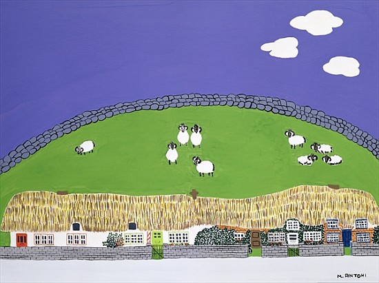 Sheep and clouds  von Micaela  Antohi