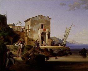 Hafenbild aus Sorrent. 1831