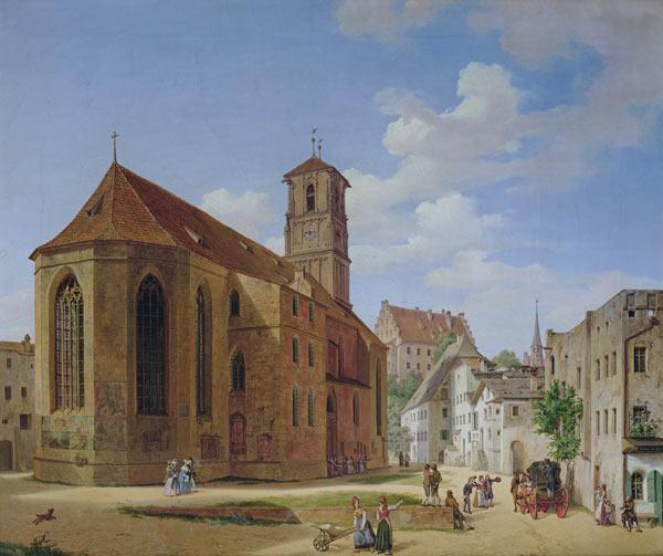 The Church Square in Wasserburg am Inn 1838