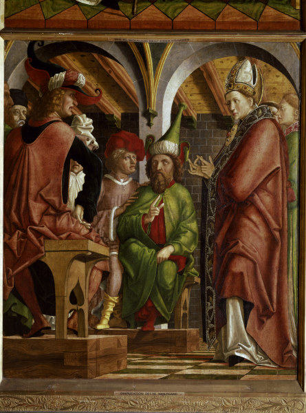 Pacher / Disputation of St. Augustine von Michael Pacher