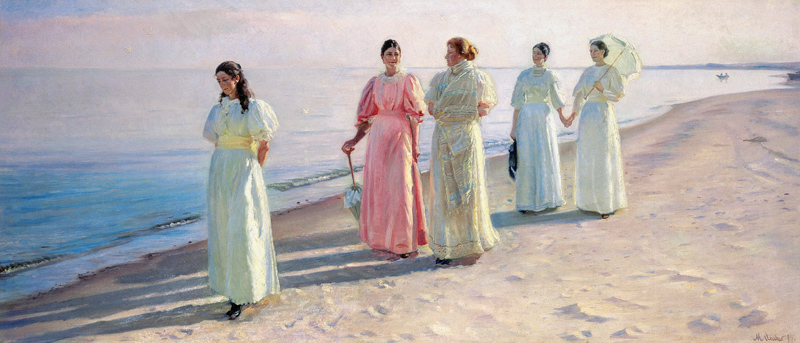 Promenade on the Beach von Michael Peter Ancher