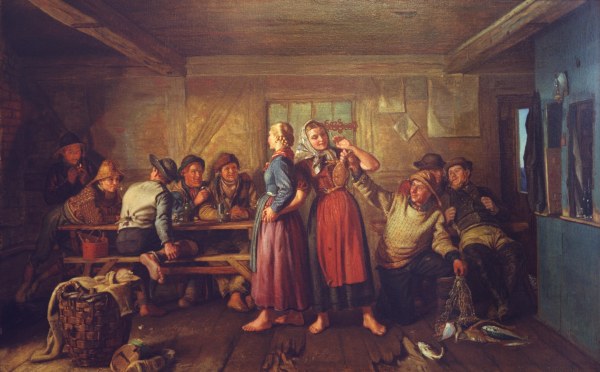 Szene in einer Wirtsstube von Michael Peter Ancher