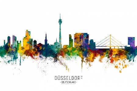 Düsseldorf-Deutschland-Skyline