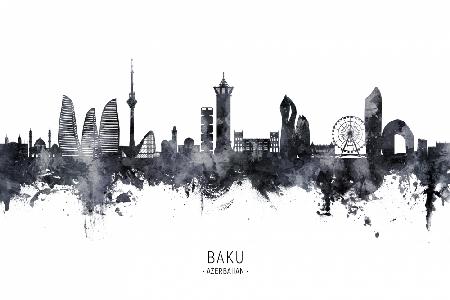 Skyline von Baku,Aserbaidschan