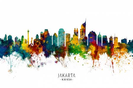 Skyline von Jakarta Indonesien
