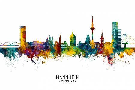 Skyline von Mannheim,Deutschland