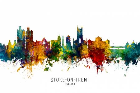 Skyline von Stoke-on-Trent,England