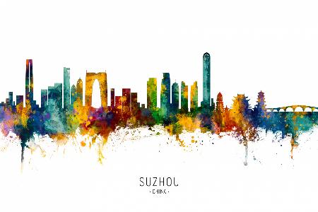 Skyline von Suzhou,China
