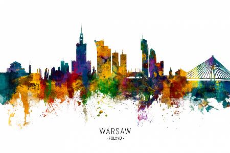 Skyline von Warschau,Polen