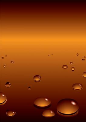 bubble orange bg von Michael Travers