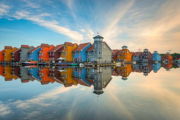 Reitdiephaven Groningen in den Niederlanden von Michael Valjak