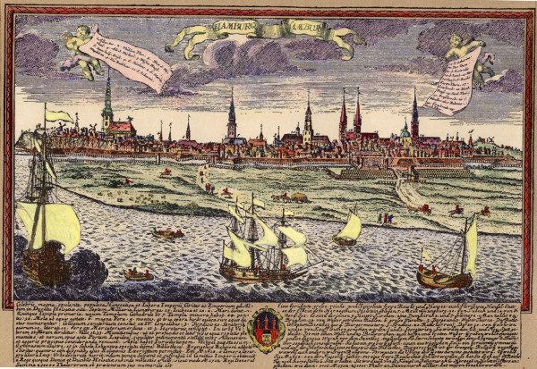 Hamburg um 1700 von Michael Wening