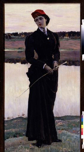 Bildnis Olga Nesterowa, Malers Tochter 1906