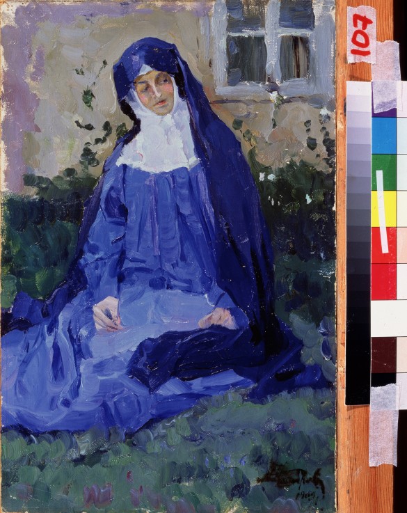 Eine Nonne von Michail Wassiljew. Nesterow