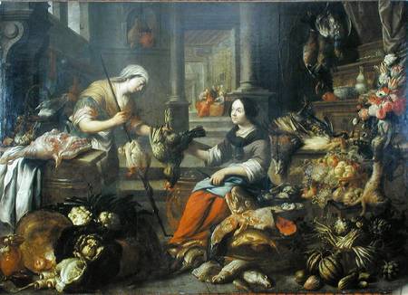 Jesus at the Home of Martha and Mary von Michel de Bouillon