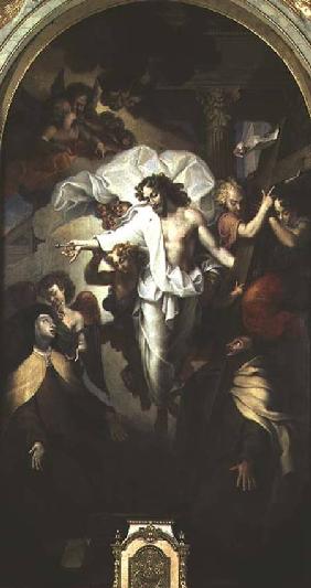Christ Resurrected between St. Theresa of Avila (1515-82) and St. John of the Cross (1524-91)