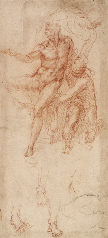 Figure Studies von Michelangelo (Buonarroti)
