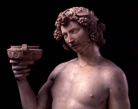 Bacchus, detail von Michelangelo (Buonarroti)