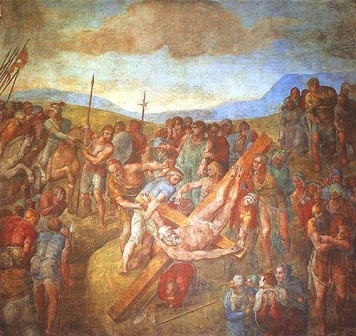 Kreuzigung Petri von Michelangelo (Buonarroti)