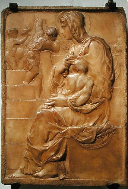 Madonna of the Stairs von Michelangelo (Buonarroti)