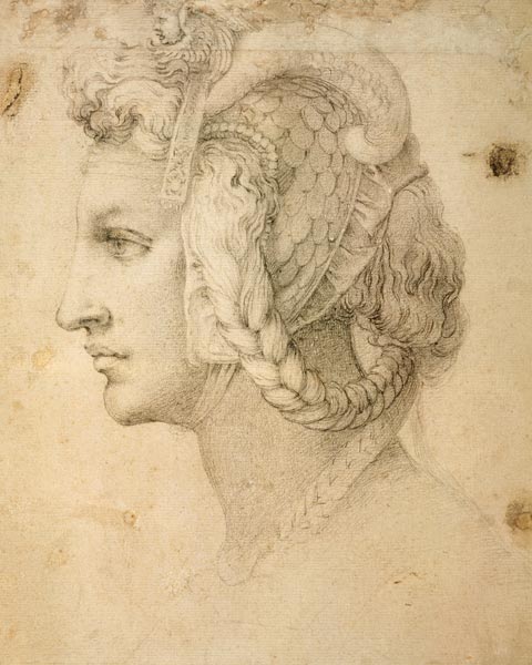 Study of Head von Michelangelo (Buonarroti)
