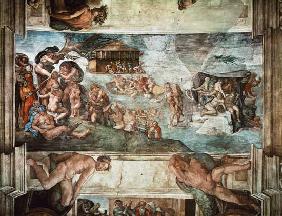 Sistine Chapel Ceiling: The Flood 1508-12