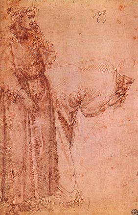 Zwei Figuren nach Giotto 1490