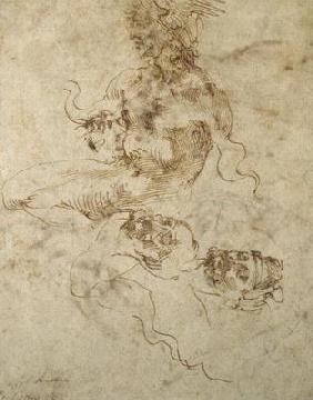 Study of a Young Man, Seated, after 1501/2 (pen & ink on paper) 1601